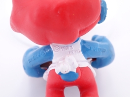 Grand Schtroumpf avec pizza - photo