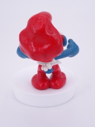 Grand Schtroumpf avec pizza - photo