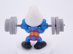 Schtroumpf haltérophile - photo
