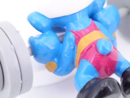 Schtroumpf haltérophile - photo