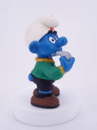 Schtroumpf arbitre avec carton rouge - photo