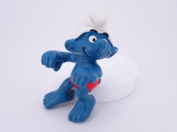 Schtroumpf sur planche à voile - photo