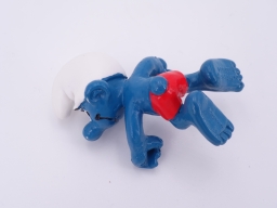 Schtroumpf sur planche à voile - photo