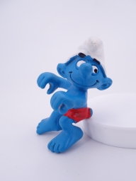 Schtroumpf sur planche à voile - photo