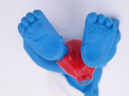 Schtroumpf sur planche à voile - photo