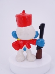 Schtroumpf soldat avec fusil - photo