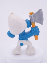 Schtroumpf bûcheron - photo