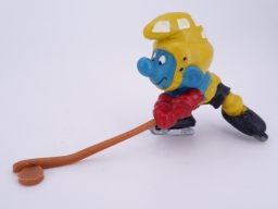 Schtroumpf joueur de hockey sur glace - photo