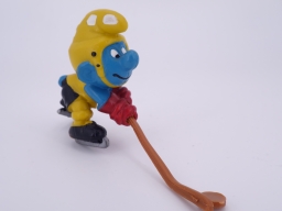 Schtroumpf joueur de hockey sur glace - photo