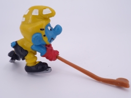 Schtroumpf joueur de hockey sur glace - photo