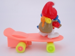 Grand Schtroumpf père Noël skateboard - photo