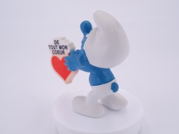 Schtroumpf avec panneau cœur - photo