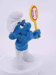 Schtroumpf avec pancarte - photo