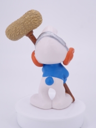 Schtroumpf avec perche-micro - photo