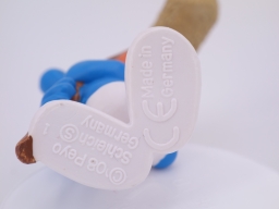 Schtroumpf avec perche-micro - photo