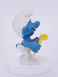 Schtroumpf chanteur avec partition - photo