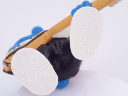 Schtroumpf avec guitare basse - photo