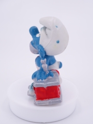 Schtroumpf au téléphone (petit support) - photo