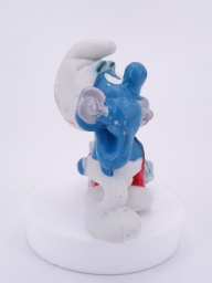 Schtroumpf au téléphone (petit support) - photo