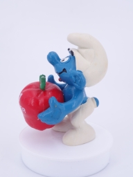 Schtroumpf avec pomme - photo