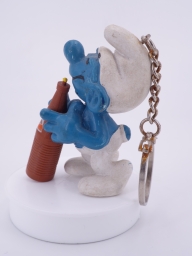 Schtroumpf assoiffé avec bouteille - photo