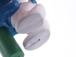 Schtroumpf assoiffé avec bouteille - photo