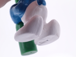 Schtroumpf assoiffé avec bouteille - photo