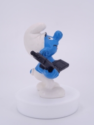 Schtroumpf avec téléphone portable - photo