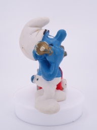 Schtroumpf au téléphone (petit support) - photo