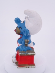 Schtroumpf au téléphone (petit support) - photo