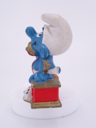 Schtroumpf au téléphone (petit support) - photo