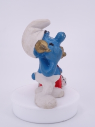 Schtroumpf au téléphone (petit support) - photo