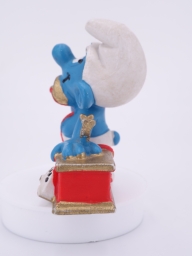 Schtroumpf au téléphone (petit support) - photo