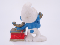 Schtroumpf au téléphone (gros support) - photo