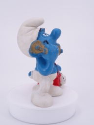 Schtroumpf au téléphone (gros support) - photo