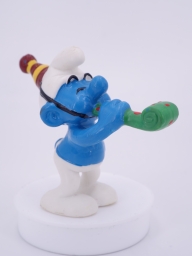 Schtroumpf avec chapeau de fête - photo