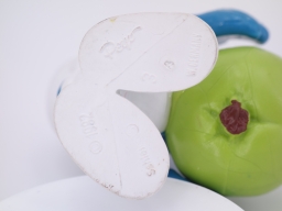 Schtroumpf avec pomme - photo