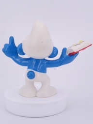 Schtroumpf maitre d\'école avec livre - photo