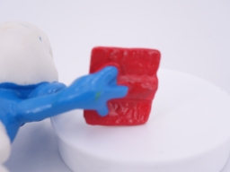 Schtroumpf maitre d\'école avec livre - photo