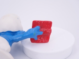 Schtroumpf maitre d\'école avec livre - photo