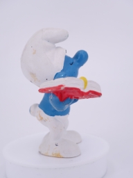 Schtroumpf maitre d\'école avec livre - photo