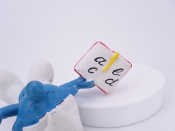 Schtroumpf maitre d\'école avec livre - photo