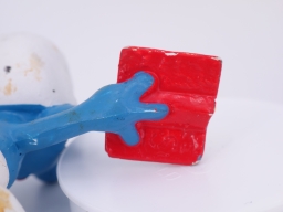 Schtroumpf maitre d\'école avec livre - photo