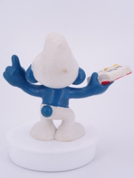 Schtroumpf maitre d\'école avec livre - photo