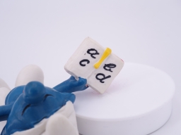 Schtroumpf maitre d\'école avec livre - photo