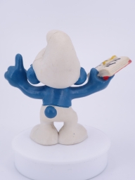 Schtroumpf maitre d\'école avec livre - photo