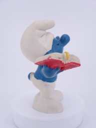 Schtroumpf maitre d\'école avec livre - photo