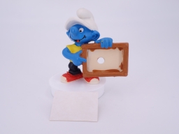 Schtroumpf avec tableau pour écrire - photo