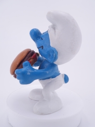 Schtroumpf avec hamburger - photo