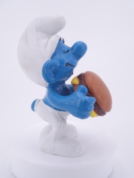 Schtroumpf avec hamburger - photo